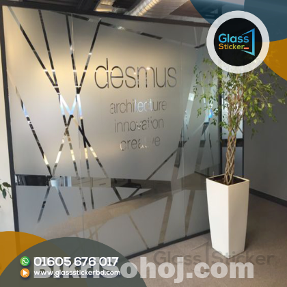 Top Frosted glass stickers design in Dhaka BD